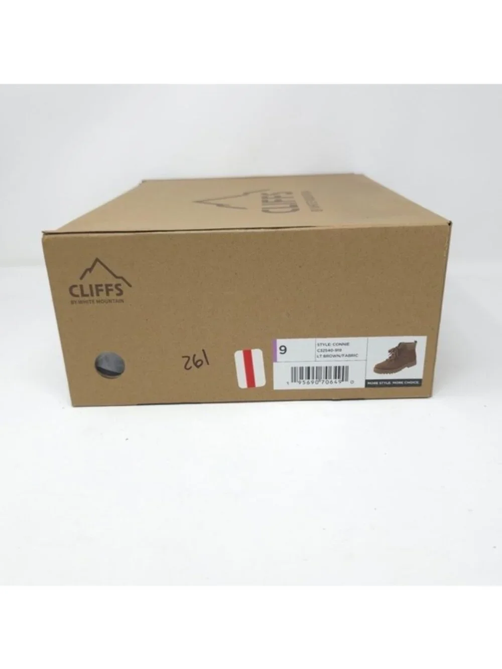 CLIFFS BY WHITE MOUNTAIN Connie Cushioned Lace Up City Hiker Ankle Boot Brown 9M - Picture 7 of 7